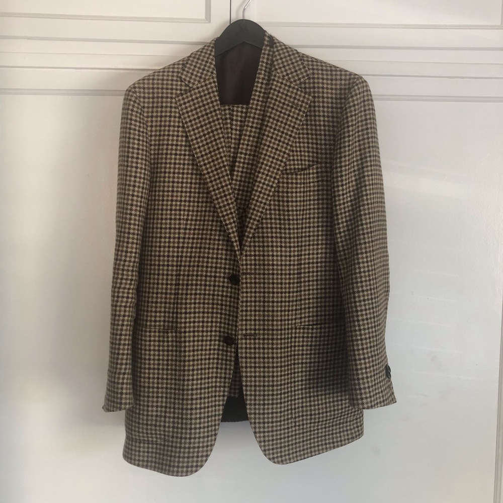 Suitsupply Havana 3pc houndstooth suit